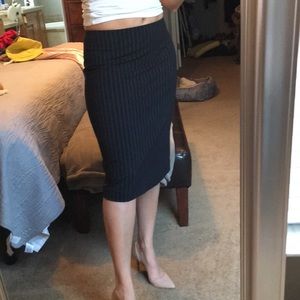 Black pencil skirt